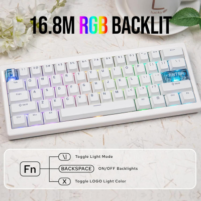 Клавиатура Cidoo QK61 V2 VIA White