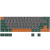 Игровая клавиатура Skyloong GK61 SK61, синие свичи Gateron Blue, серая/зеленая, английская раскладка