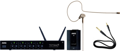 AKG DMS Tetrad Performer Set 4/2 цифровая радиосистема: DSR Tetrad, 2xDPT TETRAD, 2xC111LP