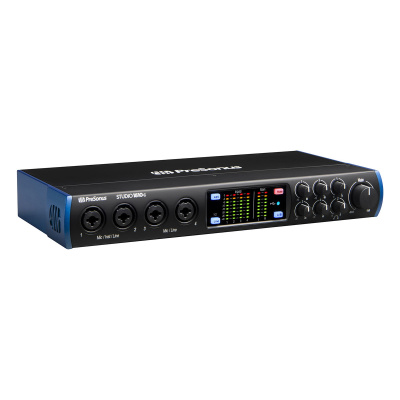 PreSonus Studio 1810C аудио/MIDI интерфейс, USB-C 2.0, 18вх/8 вых каналов, предусилители XMAX, до 24 бита/192кГц, MIDI I/O, S/PDIF,ADAT,ПО StudioLive