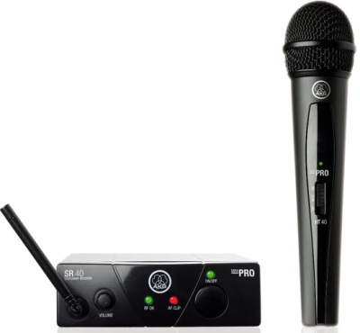 AKG WMS40 Mini Vocal Set BD US45B (661.1МГц) вокальная радиосистема с приёмником SR40 Mini и ручным передатчиком с капсюлем D88