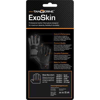 Перчатки Bright Tangerine ExoSkin Leather Armour Gloves (L)