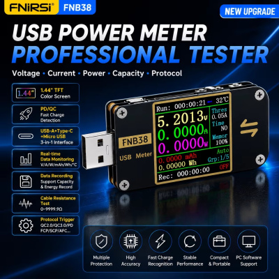 USB тестер FNIRSI FNB38 магазин PROAIM