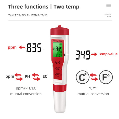 Тестер качества воды Veker EC015BL (PH, PPM, TDS, температура)