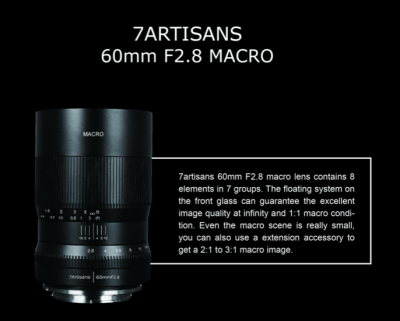 Объектив 7Artisans 60mm/F2.8 Panasonic M43