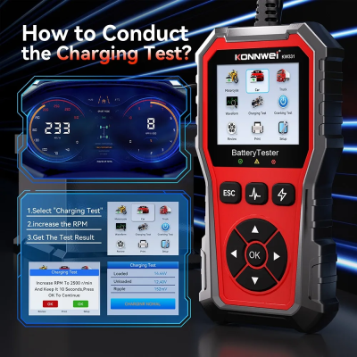 Тестер аккумулятора Konnwei KW331