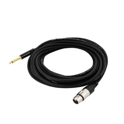 Cordial CCM 7.5 FP микрофонный кабель XLR female/джек моно 6.3мм, 7.5м, черный