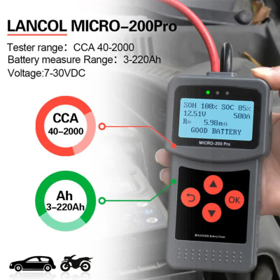 Тестер аккумулятора Lancol Micro-200 Pro