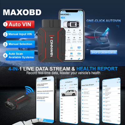 Автомобильный сканер Konnwei MAXOBD