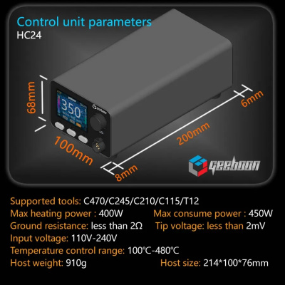 Паяльная станция GEEBOON HC24 (рукоятка T470, жала С470, C245)