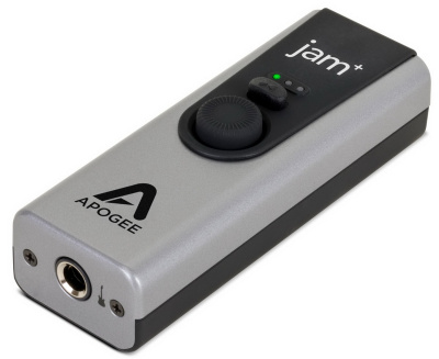 Apogee Jam Plus интерфейс USB мобильный 3-канальный для Windows и Mac. Инструментальный вход, 96 кГц