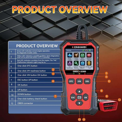 Автосканер Konnwei KW340 магазин PROAIM