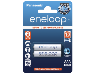 Аккумулятор PANASONIC Eneloop AAA 750 2BP (BK-4MCCE/2BE)