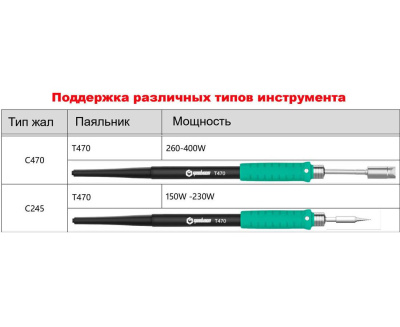 Паяльная станция GEEBOON HC24 (рукоятка T470, жала С470, C245)