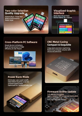 USB-тестер Alientek C2 Pro магазин PROAIM