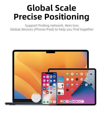 GPS-трекер VEKER A100 Orange для iPhone (с чехлом) для автомобиля, ребенка, собак магазин PROAIM