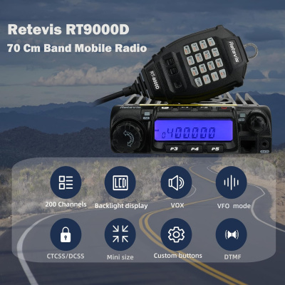 Автомобильная радиостанция Retevis RT9000D (400-490MHz)