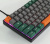 Игровая клавиатура Skyloong GK61 SK61, синие свичи Gateron Blue, серая/зеленая, английская раскладка