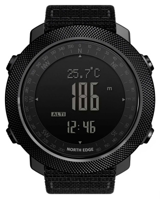 Часы North Edge Apache 3 Black nylon магазин PROAIM