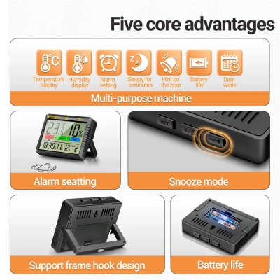 Термогигрометр Aneng AP01 черный