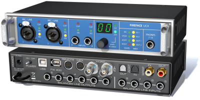 RME Fireface UCX интерфейс USB / FireWire 36-канальный (ADAT, SPDIF, аналог), 192 кГц. Полурэковый корпус