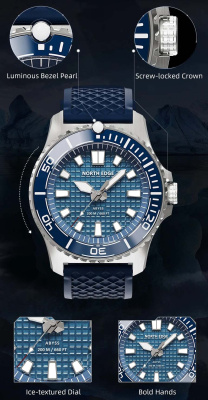 Часы North Edge Abyss Black магазин PROAIM
