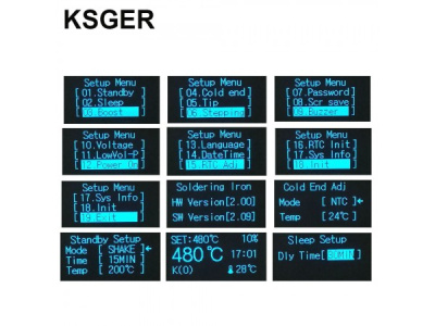Паяльная станция KSGER T12 STM32 V2.01 (2 насадки)