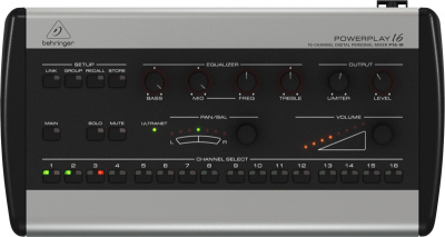 Behringer P16-M цифровой микшер16 каналов ULTRANET в стерео, используется в системе мониторинга Powerplay