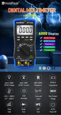 Мультиметр HoldPeak HP-770HC