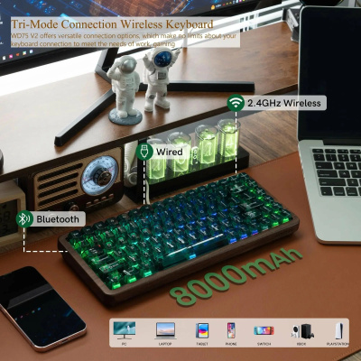 Клавиатура Womier WD75 V2 Green