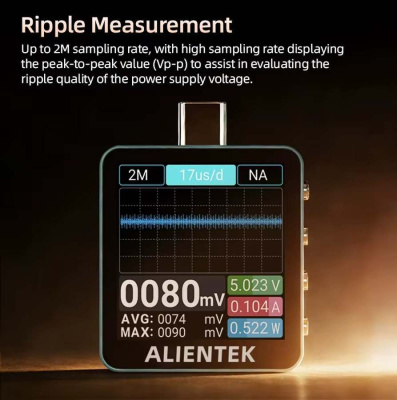 USB-тестер Alientek C2 Pro магазин PROAIM