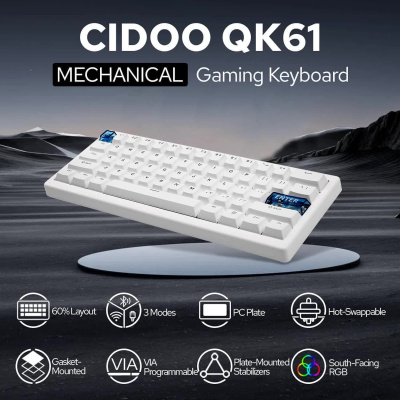 Клавиатура Cidoo QK61 V2 VIA Black