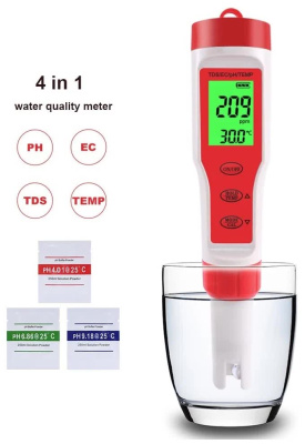 Тестер качества воды Veker EC015BL (PH, PPM, TDS, температура)