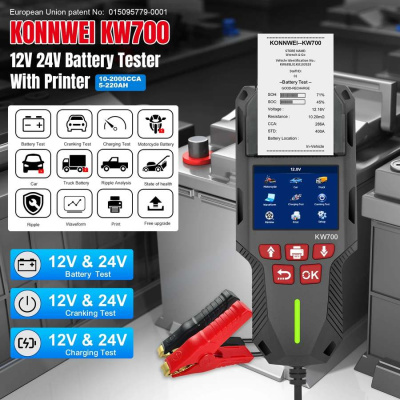 Тестер аккумулятора Konnwei KW700