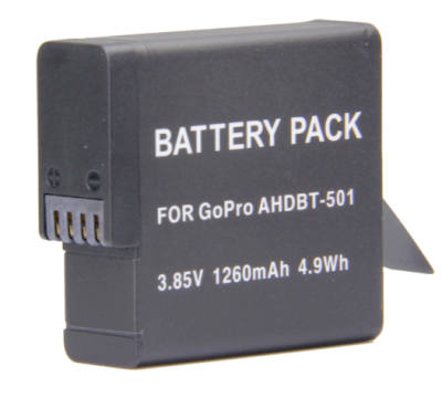 Аккумулятор JNT для GoPro AHDBT-501 1260mAh, Li-ion