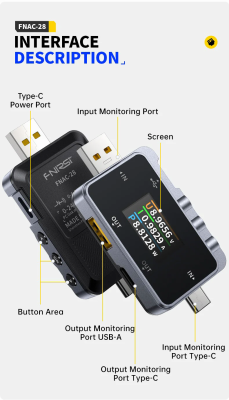 USB-тестер Fnirsi FNAC-28