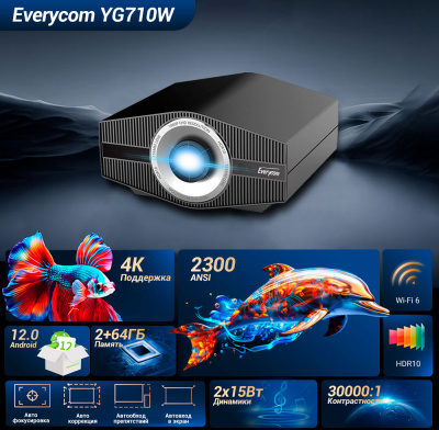 Проектор Everycom YG710W