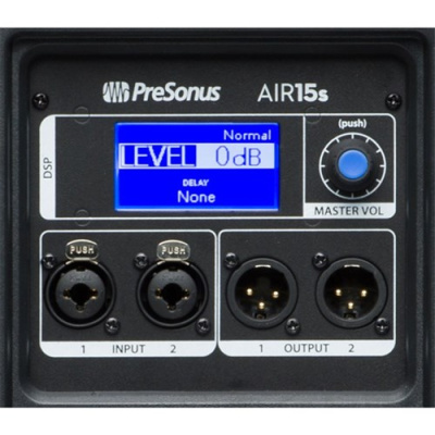 PreSonus AIR15s активный сабвуфер,15"(3"катушка), 1200Вт, 35-160Гц, SPL 132дБ пик, DSP LCD