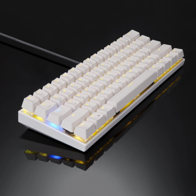 Клавиатура Motospeed CK62 White RGB Blue Switch (русская раскладка)