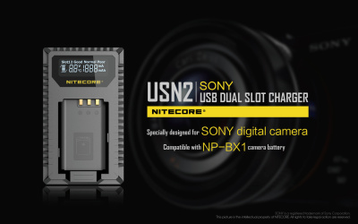 Зарядное устройство Nitecore USN2 для Sony NP-BX1