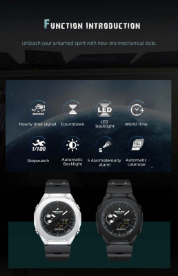 Часы North Edge Mercury Black