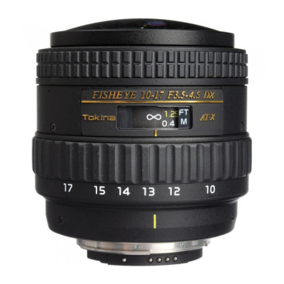 Объектив Tokina AT-X 107 F3.5-4.5 DX Fisheye NON HOOD C/AF (10-17mm) для Canon