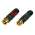 Neutrik NF2C-B/2 кабельный разъем RCA male (пара)