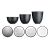 Рефлектор HENSEL 9" комплект с сотовыми решетками honey comb grid + reflector set 