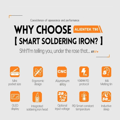 Паяльник Alientek T90C (дополнительные жала KU, I, BC3)