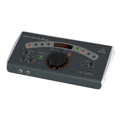 Behringer CONTROL2USB студийный контроллер для мониторов, USB-аудио, 4 стерео-входа, 3 стерео-выхода на мониторы, 2 на наушники, микрофон
