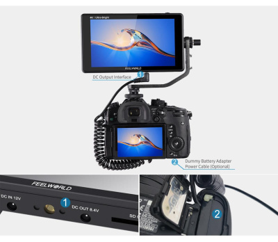 Накамерный монитор FeelWorld LUT6S 6" HDMI/SDI 2600nit HDR/3Dlut Touch Screen