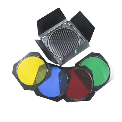 Рассеивающая решетка Phottix 7"со шторками и цветными фильтрами