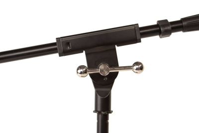Ultimate Support JS-KD50 стойка микрофонная низкая "журавль", высота 30-43см, для бас-барабана или комбо, черная