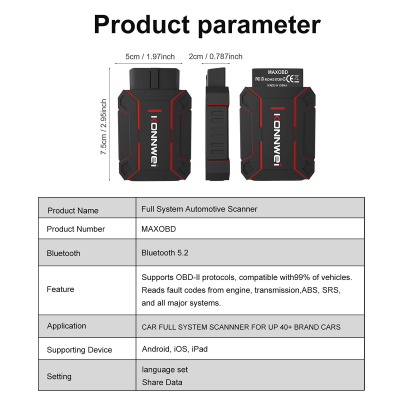 Автомобильный сканер Konnwei MAXOBD